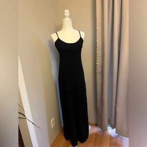 Y2K Express black maxi dress whimsigoth grunge gothic